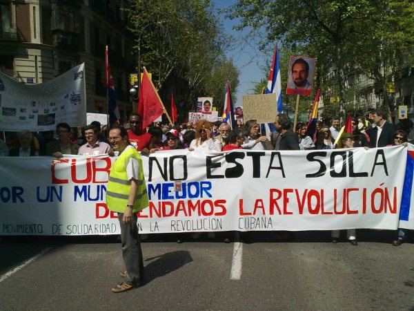 Cuba no está sola - Manifestación Madrid Cuba no está sola - Manifestación Madrid