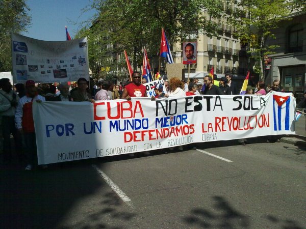 Cuba no está sola - Manifestación Madrid Cuba no está sola - Manifestación Madrid