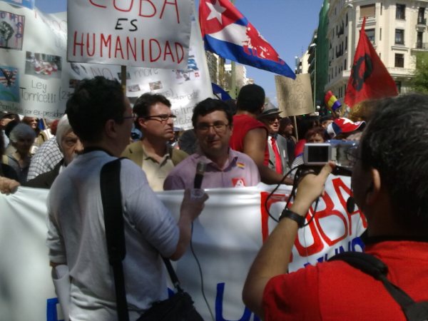 Cuba no está sola - Manifestación Madrid Cuba no está sola - Manifestación Madrid