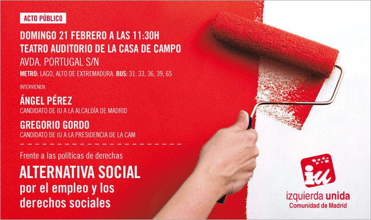 Acto público, Alternativa social a la crisis, domingo 21/02/2010, en la Casa de Campo Acto público, Alternativa social a la crisis, domingo 21/02/2010, en la Casa de Campo