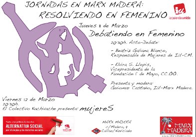Jornadas en Marx Madera - Resolviendo en femenino Jornadas en Marx Madera - Resolviendo en femenino