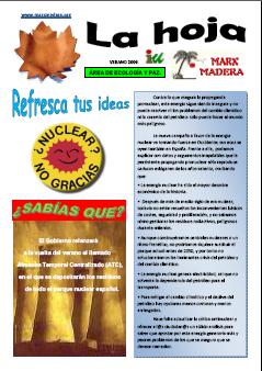 La hoja de verano La hoja de verano