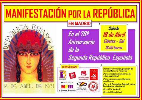 Manifestación por la República 2009